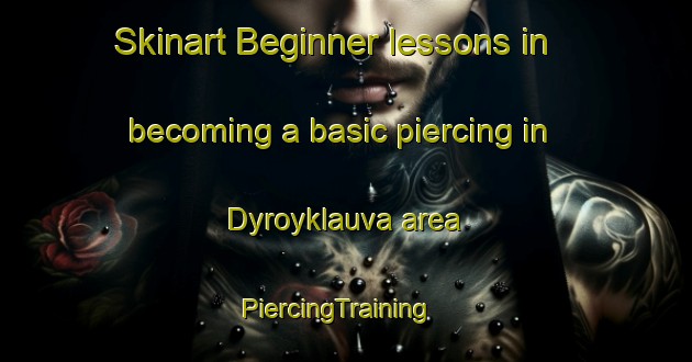 Skinart Beginner lessons in becoming a basic piercing in Dyroyklauva area | PiercingTraining | PiercingClasses | SkinartTraining-Norway