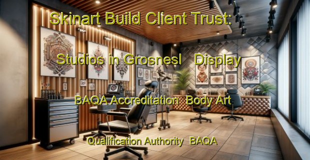 Skinart Build Client Trust: Studios in Grosnesl - Display BAQA Accreditation | Body Art Qualification Authority | BAQA-Norway
