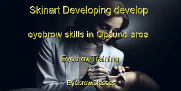 Skinart Developing develop eyebrow skills in Opsund area | EyebrowTraining | EyebrowClasses | SkinartTraining-Norway