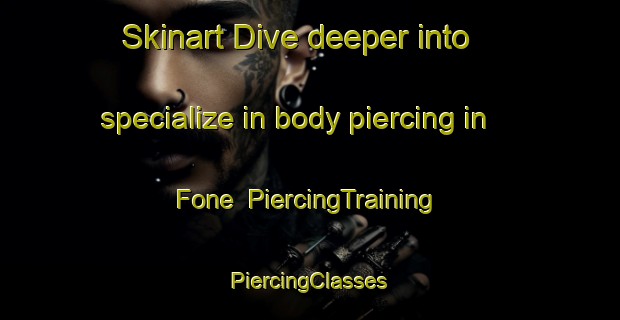 Skinart Dive deeper into specialize in body piercing in Fone | #PiercingTraining #PiercingClasses #SkinartTraining-Norway