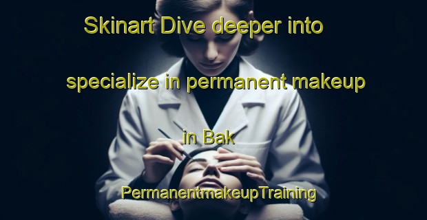 Skinart Dive deeper into specialize in permanent makeup in Bak | PermanentmakeupTraining | PermanentmakeupClasses | SkinartTraining-Norway