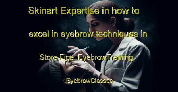 Skinart Expertise in how to excel in eyebrow techniques in Store Eige | EyebrowTraining | EyebrowClasses | SkinartTraining-Norway
