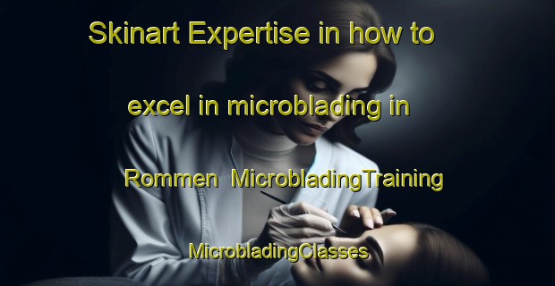 Skinart Expertise in how to excel in microblading in Rommen | #MicrobladingTraining #MicrobladingClasses #SkinartTraining-Norway