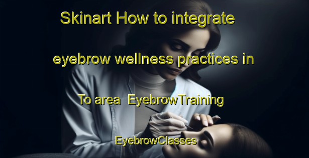 Skinart How to integrate eyebrow wellness practices in To area | EyebrowTraining | EyebrowClasses | SkinartTraining-Norway